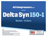 Thumbnail of Delta Syn 150 5 liters Diester air compressor oil product label